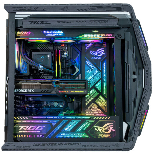 Asus (ASUS) ROG GR701 Creation Snow Blowing Case EVA Asuka Co-branded Desktop Case ARGB Light Board Full Tower Custom Case White Chassis Power Water Cooling Set Creation Sweat Light Board