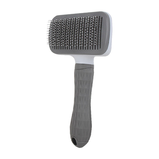 Pengyi Pet Comb Cat and Dog Hair Removal Tool Teddy Long-haired Cat Golden Retriever Large Dog Special Grooming Brush Supplies Massage Needle/One-Click Hair Removal Gray