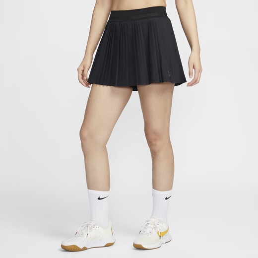 耐克（NIKE）速干女子郑钦文同款百褶裙秋季梭织透气褶裥网球半身裙拼接FZ6513 687健身红/健身红 2XL