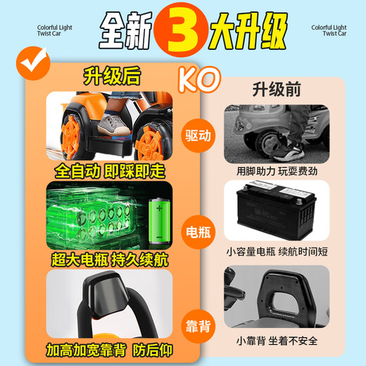 LIVING STONES children's electric car 1-6 years old remote control car can sit on an adult excavator and can dig soil 2-9 years old children's electric car all-electric large battery + electric digging arm + music light children's toy car 1-3 years old children's electric car