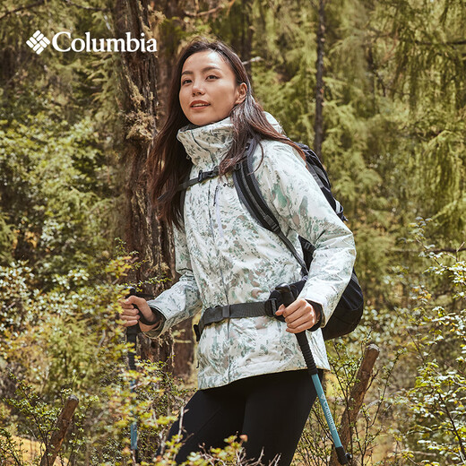 哥伦比亚（Columbia）23秋冬新女银点可拆卸内胆三合一冲锋衣滑雪服WR0635 679 甜菜红 XS (150_76A)