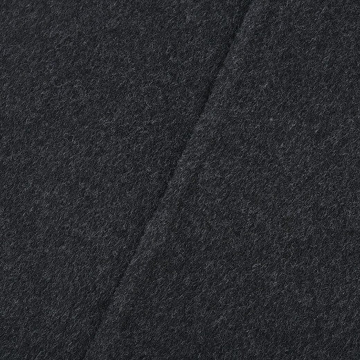 Biyinlefen high-quality double-sided wool autumn and winter men's casual tops, soft, warm and capable lapel wool coat 07 black M