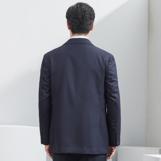 Hongdu Wind Breaker Herren importiert Wollstoff mit mittlerem Schnallen mit mittlerem Schnallen formeller Kleidung für Arbeiten im mittleren und älteren Männerjacke dunkelblau CT8522-1 170/88A