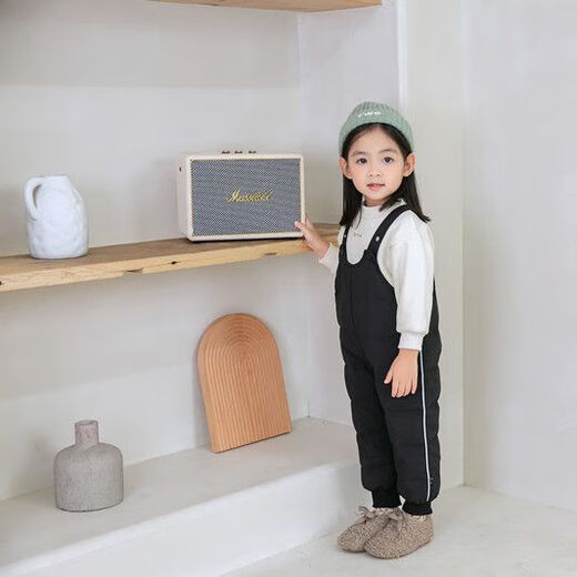 Duck Fashion Baby Down Pants White Duck Down Infant Toddler Boys and Girls Outerwear Thickened Pants Jumpsuit Overalls Winter Leather Pink 90 Recommended 19-24Jin Jin is equal to 0.5 kg