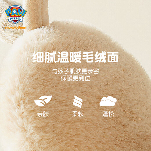 Paw Paw Team makes great contributions to children's warm earmuffs, plush ear protectors for boys and girls, cold-proof ear caps, cute ear warmers, dark blue