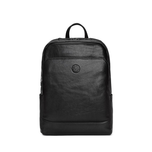 Jinlilai sac à dos sac pour hommes Cowhide Bag de grande capacité sac d'ordinateur sac sac à dos cadeau d'anniversaire pour papa petit ami noir petit ami noir