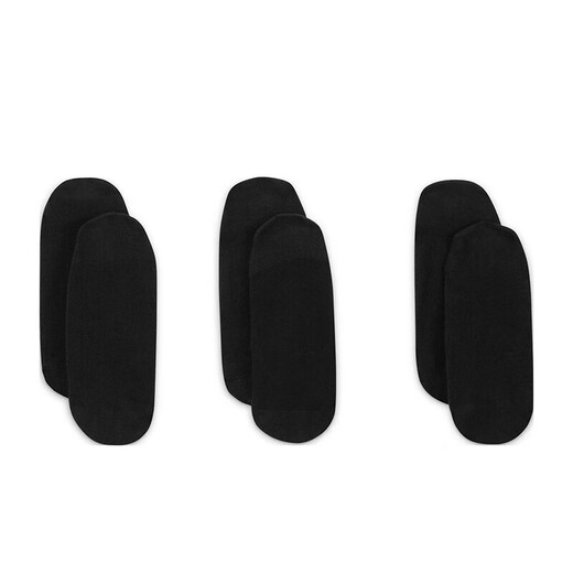 Nike (NIKE) socks for men and women, sweat-absorbent and breathable sports socks, three pairs of boat socks SX4863-010 black S