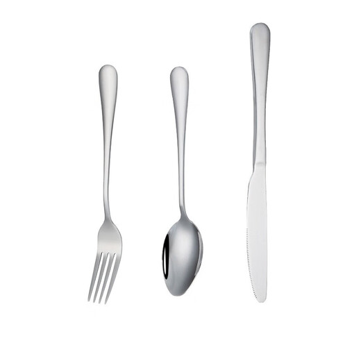 Yuexiang Edelstahlmesser und Gabellöffel Western Essgeschirr Set Dessert Mischlöffel Fruchtsalat Instant Nudeln Fork Steak Messer Edelstahlmesser und Gabellöffel 3 Teile (SH6628)