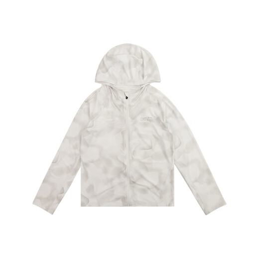 CUNYI children's clothing, children's skin clothing, boys' sun protection clothing, new summer style, refreshing, breathable, fashionable sun protection clothing for middle and large children, white 160 cm