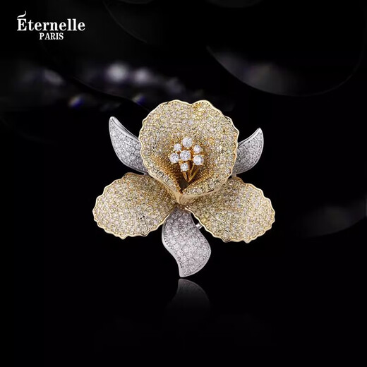 Eternelle French eternal original design camellia brooch high-end luxury temperament corsage female birthday gift