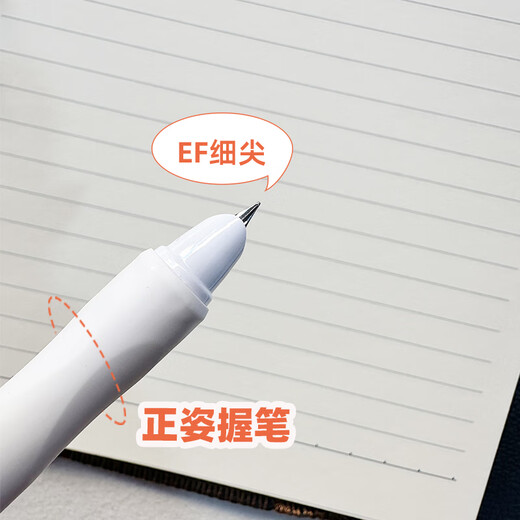 爱好双用式钢笔MS0115内置抽水器墨囊EF尖细尖水笔学生正姿钢笔 【紫杆1支】爱好按动钢笔FP3890