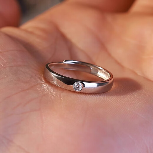 MZMZ platinum ring men's PT950 platinum diamond ring for wedding, Valentine's Day, birthday gift for boyfriend, husband, local warehouse next day delivery - light luxury love at first sight ring