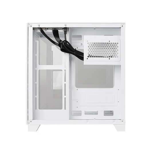 航嘉S920暴风雪海景房电脑小机箱台式主机m-atx纯白色240水冷风扇itx包豪斯迷你mini电源 S900白色+棱镜4Pro风扇白色*7 机箱仅支持240水冷/M-ATX中板