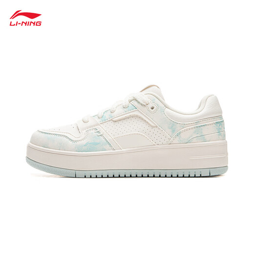 Li Ning Cheese | Casual shoes for women, lightweight thick soles, heightening stitching, trendy and versatile sports shoes AGCU366