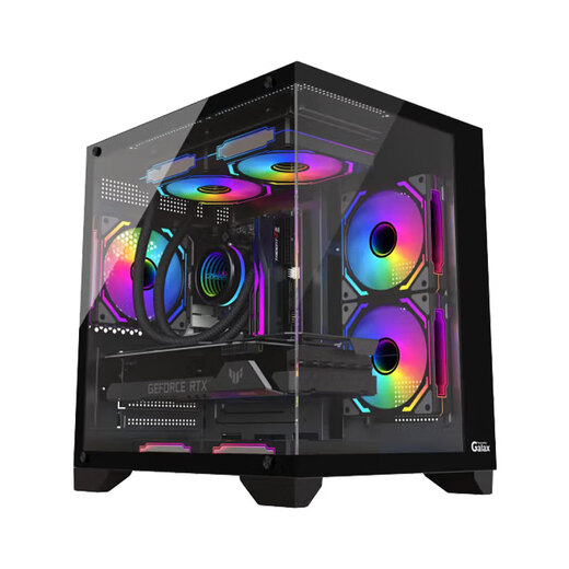 ASUS Ryzen R5 5600X/R5 7500F/7650GRE/5060TI/9060XT E-sports game desktop computer online game 3A host DIY assembly chicken and black monkey game configuration two 5600X+RTX5060-8G best-selling model