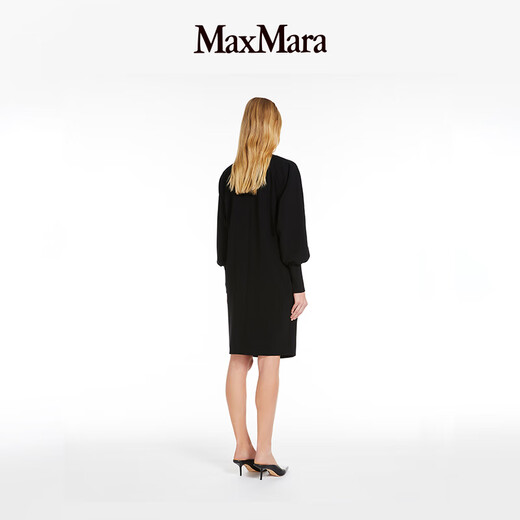 Maxmara [Zhenxuan Huixiang] Женское сплошное платье круглого цвета 6226014106 Black 38