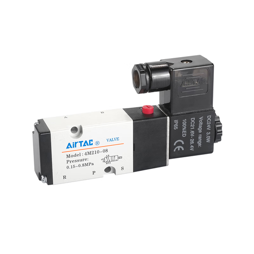 亚德客（AIRTAC）亚德客气动贴面电磁阀4M110/210/310-06/08/10气缸换向控制阀 4M1 4M12006B