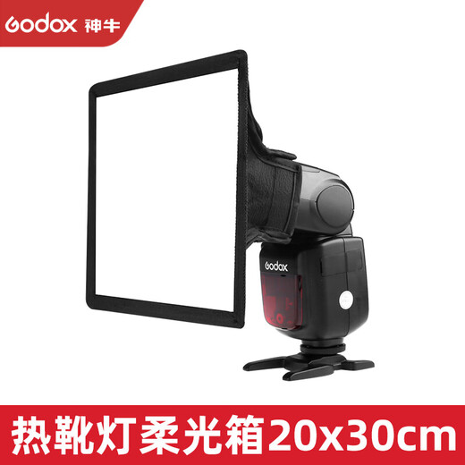 神牛（Godox） tt600 机顶闪光灯外拍单反相机通用型高速外拍灯离机热靴灯户外人像拍摄补光灯 20*30机顶柔光箱 宾得版