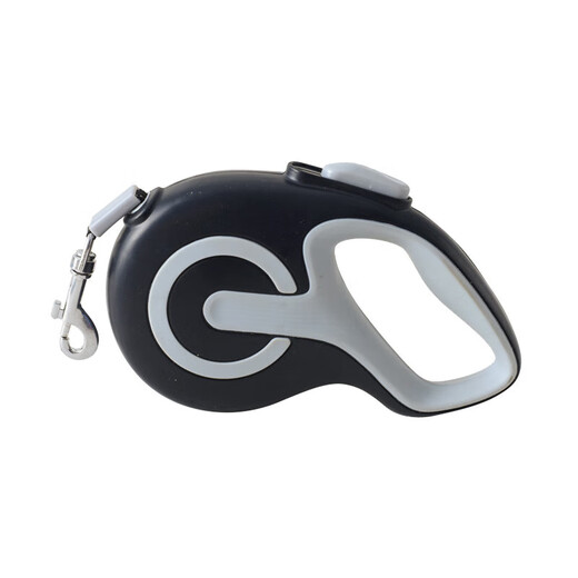 Automatic Dog Leash Retractable Dog Walking Night Reflective Leash Teddy Dog Chain Collar for Medium, Large and Small Dogs Black - (Exquisitely Packaged) 5M Long Rope One-click Brake without Rope Jam