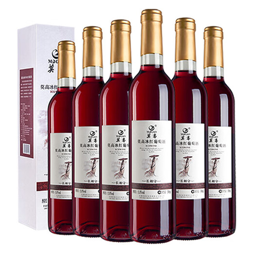 Mogao (MOGAO) wine red wine, ice wine sweet fruit wine, ice red 500ml*6 whole box gift box