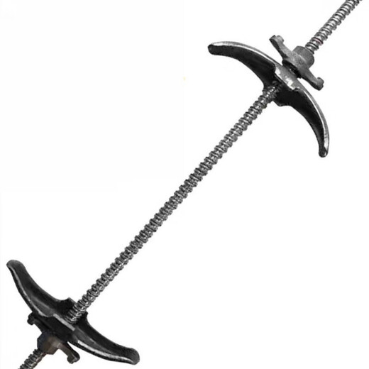 YHGFEE through-wall screw rod screw construction screw rod trapezoidal bolt thick buckle screw rod template pull 12 non-standard * 70 cm 50 sets (50 screw 100 cards 1