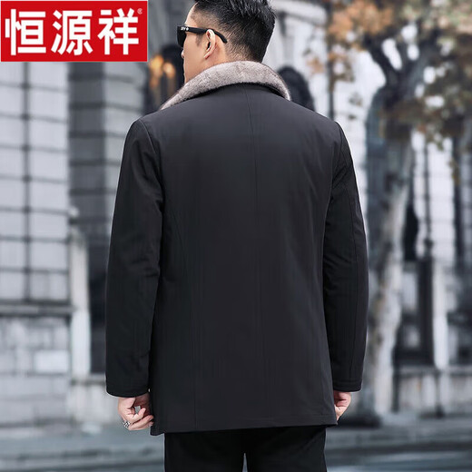 
Hengyuanxiang whole mink parka overcomes men's removable mink liner Nicole short mink coat fur integrated fur coat black shell camel color inner liner [same style in the mall] L 100-115Jin [Jin equals 0.5 kg] [same style in the mall]