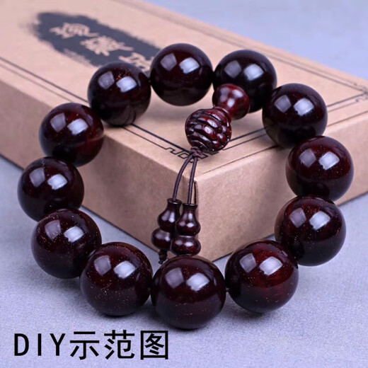 Bracelet hand rope core-wrapped elastic thread beaded wear-resistant elastic bracelet rope threaded with walnut rubber band Wenwan Buddhist bead thread brown core-wrapped 1.2mm about 45 meters
