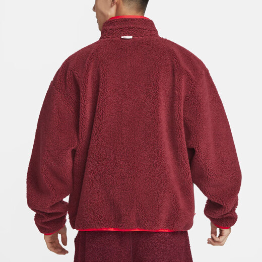 Nike (Nike) Chaqueta Hombres 2025 Summer Nuevo Sportswear Fleece Coble de collar Collar Collar FZ6194-126 FZ6194-677 Rojo Año Nuevo Modelo XL