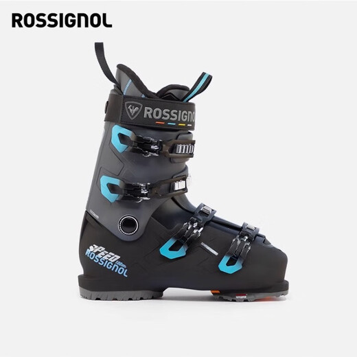 ROSSIGNOL Golden Rooster SPEED80/100 Men's Double Ski Shoes Junior High Snow Shoes Professional Ski Equipment Black Hardness 100 (2526) 44 Inner Foot Length 280-285cm