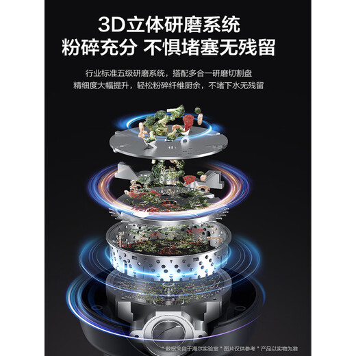 Haier Haier kitchen waste disposer household kitchen sewer crusher automatic food waste machine sewer crusher 2024 flagship new LD820-E1 strong