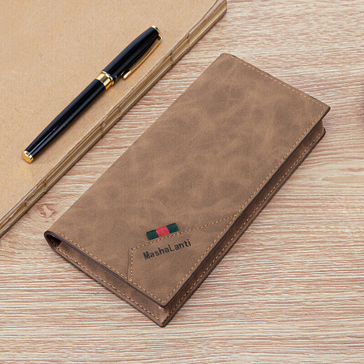 
MashaLanti casual men's wallet long wallet clutch multiple card card bag coin wallet men's Chinese Valentine's Day gift