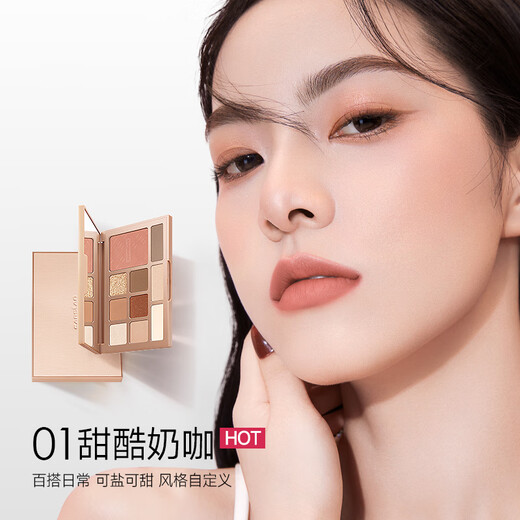 Carslan Makeup Set Cosmetics Complete Commuting Quick Makeup (Cushion Loose Powder Eyeshadow Eyebrow Pencil Lipstick) New Year's Gift for Girls