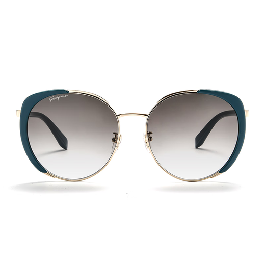 菲拉格慕（Ferragamo）太阳镜女时尚百搭金属镜框眼镜菲拉格慕墨镜女防晒 礼物 248SA-719