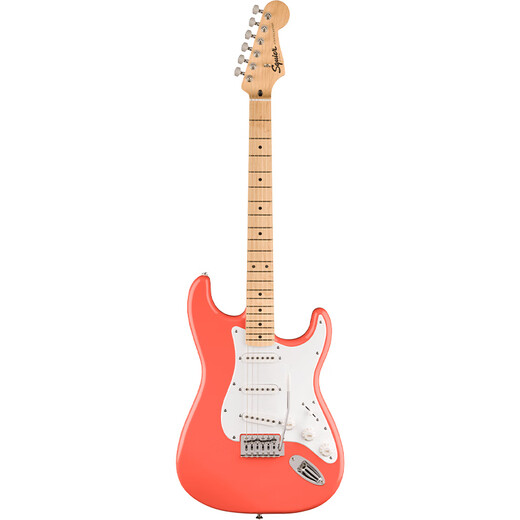 FENDER芬达Squier电吉他SONIC音速初学者入门芬德摇滚吉它乐器ST TELE 【FSR限量】单单单 珊瑚红ST