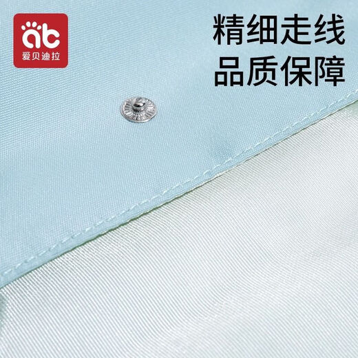 爱贝迪拉婴儿尿不湿收纳袋外出便携式母婴包防水宝宝妈妈袋子 皇冠蓝