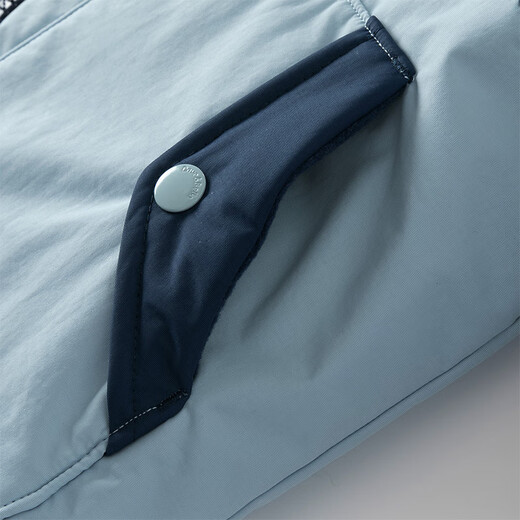 DAVE&BELLA children's clothing waterproof and warm baby cotton-padded jacket for boys and girls, winter cotton-padded jacket, winter quilted jacket, sea fog blue DB4237680-A 110 cm (recommended height 100-110cm)