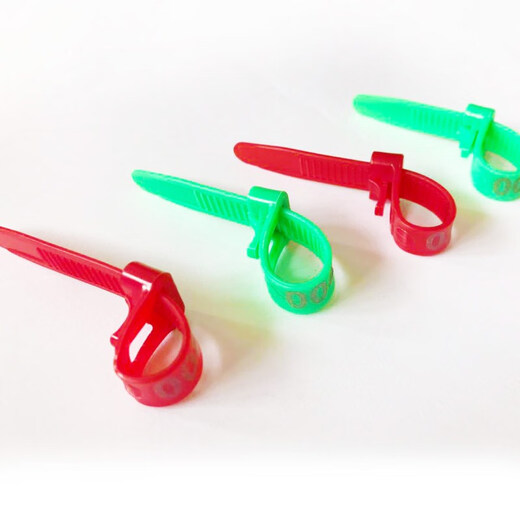 Chaoming (CHAOMING) Tuojin mark ring with chicken logo plastic chicken foot ring with various numbers and duck custom-made farm buttons and labels. Customized starting from 100 pieces (indicate color content)