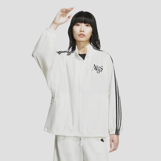 Adidas Clover Baseball Suit Women's 25 Spring and Summer Fitness Sportswear Loose Fashion Casual Standing Collar Jacket Jacket HM1749 JI9768/Han Yubai XL