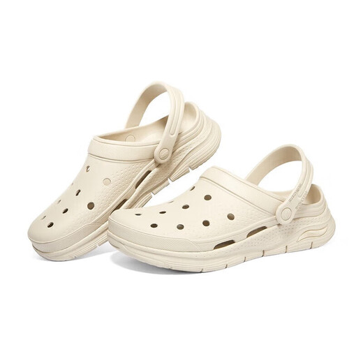 
Skechers bubble shoes丨Summer couples hole shoes for women on beach slippers men's height-enhancing, odor-proof and breathable wading shoes