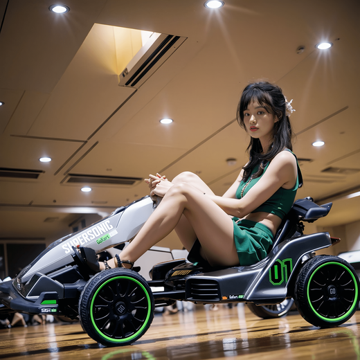 WORK BABY children's electric kart drift car toy children's remote control four-wheel stroller adult can sit adult birthday gift lightning gray + 12V battery + remote control + length adjustment