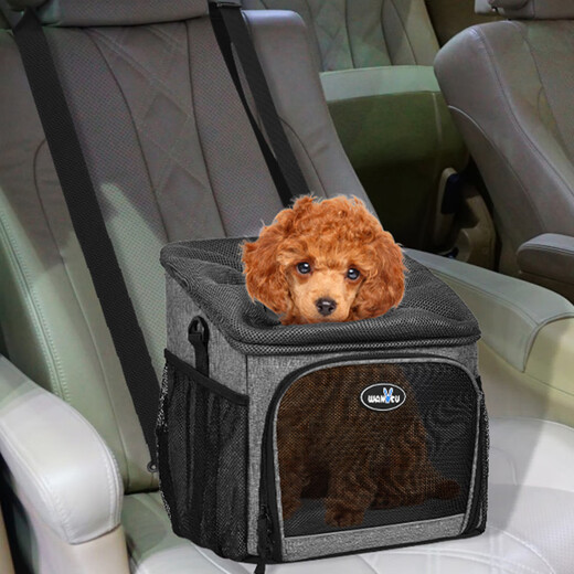 wakytu单肩大容量自行车载宠物包 透气猫包外出骑行车头包单车便携狗包 宠物包可挂车头/绑后座/可背可提