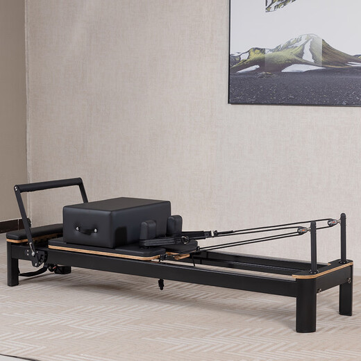 SOXW black aluminum alloy Pilates core bed household large equipment yoga bed gym commercial foldable equipment upgraded black - aluminum alloy small black bed