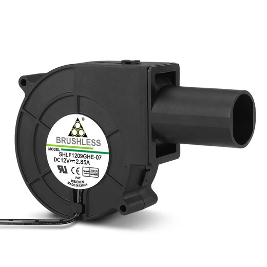 丹羊晴天9733涡轮风扇 12V 2.85A 烧烤炉柴火灶 双滚珠大风量鼓风机 鼓风机 DC接口+风口