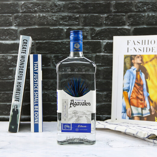 阿卡维拉斯龙舌兰 墨西哥龙舌兰特基拉酒tequila 原瓶进口洋酒 调酒基酒套装 阿卡维拉斯银龙舌兰 750mL 1瓶