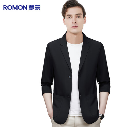 罗蒙【冰丝 防紫外线】防晒衣西服男士夏季薄款西装外套单西上衣夹克
