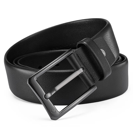 Goldlion Belt Men's Pin Buckle Belt First Layer Cowhide Business Fashion Trouser Belt Gift Box New Year's Birthday Gift