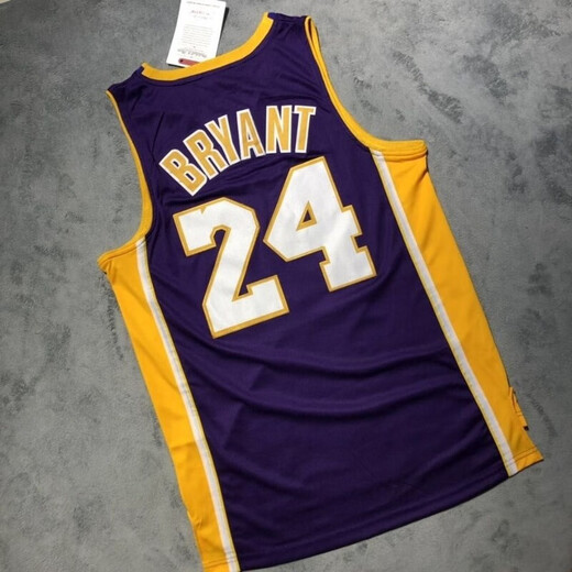 He Jiagong Kobe No. 24 commemorative purple jersey Lakers retro embroidered basketball uniform men's and women's sports and leisure vest S
