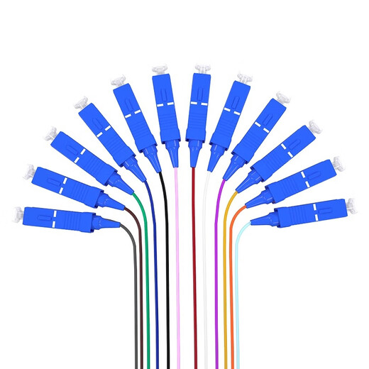 Jumper en forma de paquete volador SC/FC/FC/LC MODE/MODIO GIGABIT/10-GIGABIT OM3 Fibra de cola de jersey de fibra óptica dedicada a la caja de la sala de máquinas Terminal de 12 núcleos SC 9/12/12/125
