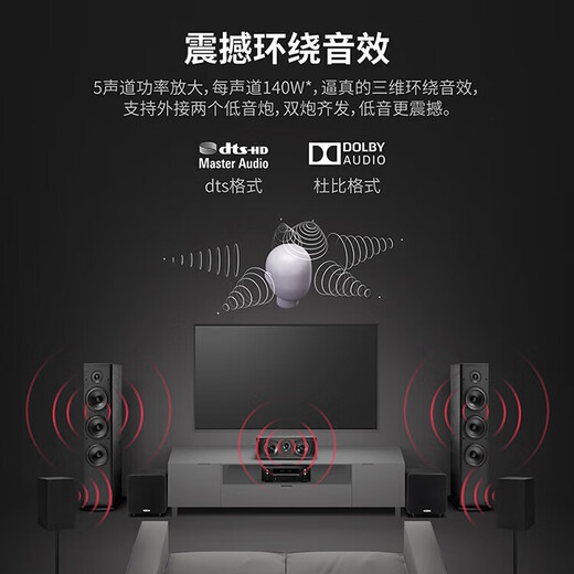 
Tianlong (DENON) [National Subsidy] AVR-X550BT Amplifier Audio Home Theater Speaker 5.2 Channel AV High-Power Amplifier 4K Supports Bluetooth USB Import [National Subsidy Reduction 15%] AVRX550BT