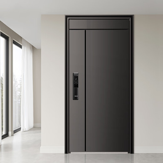 OUDILE NEUES MODEL wurde auf 4-Level-Sicherheits-Türeingangstür + zweifarbige Haus- und Kindertür versteckte Scharnier-Eingangstür + Übereinstimmung mit mehreren Smart Lock Face Locks Technology Cloud Lock 2050*1050/2150*960